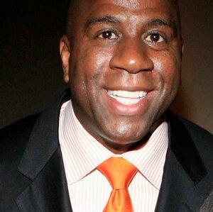Earvin "Magic" Johnson is an American retired professional basketball player and former president of basketball operations of the Los Angeles Lakers of the National Basketball Association. He played point guard for the Lakers for 13 seasons.